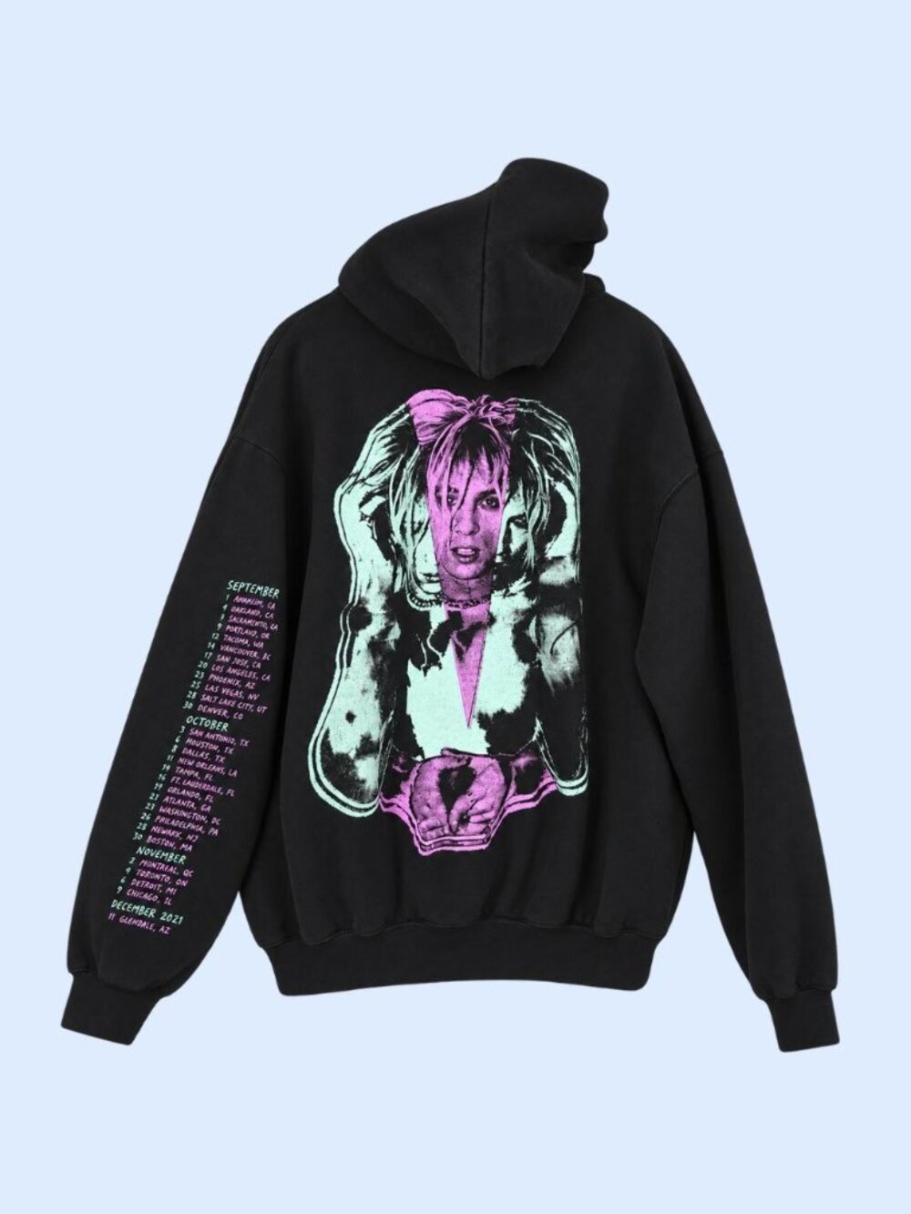 Machine Gun Kelly Hoodie Mens XL Official 2021 Tour Tickets To My Downfall Black